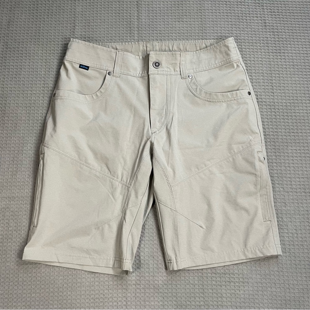 Kuhl Silencr Kargo Shorts 32 Men’s Tan Stretch Cargo Hiking